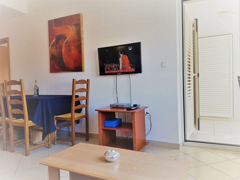 Apartments Vrtlici A4 living room with exit on terrace