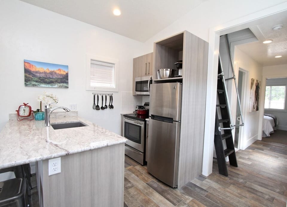 Full kitchen area inside tiny home 2