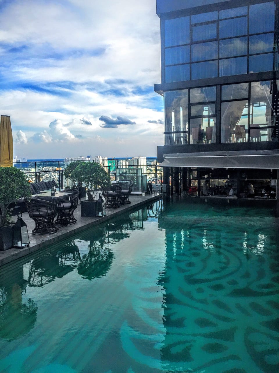 rooftop swimming pool 