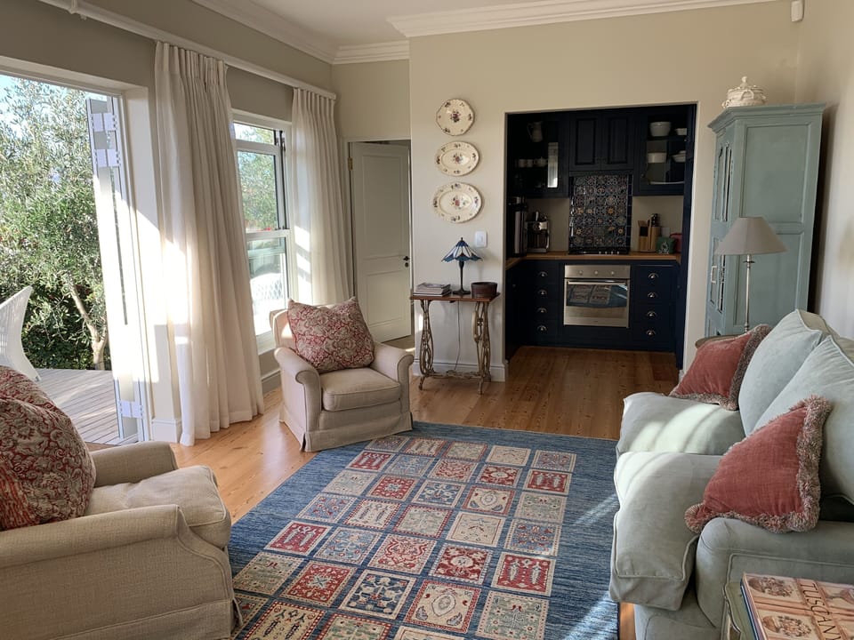 The sitting room looking from the dining area.