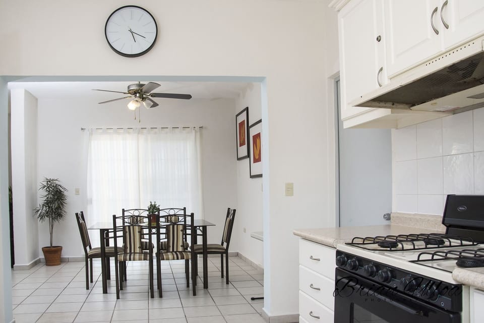 From Kitchen to dinning area