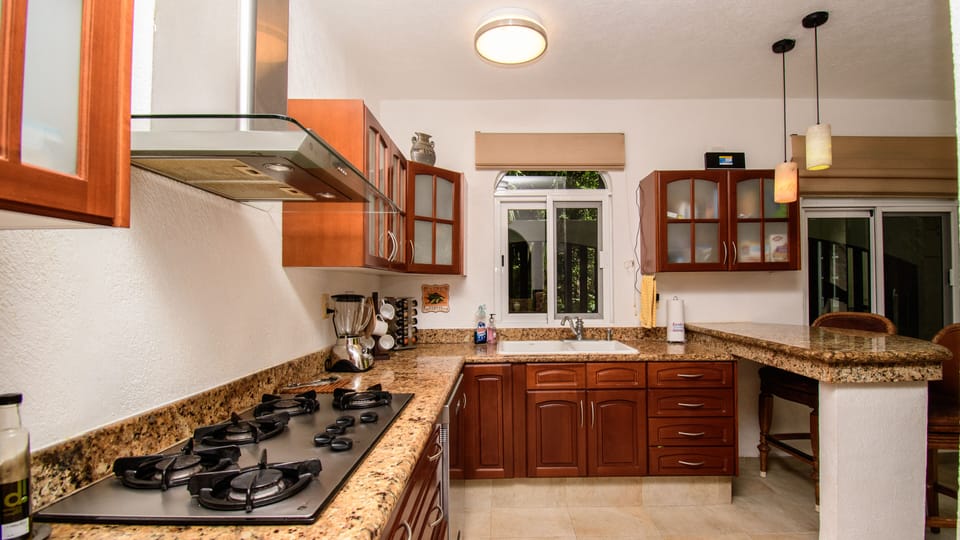 Breakfast bar,  sinks and dishwasher