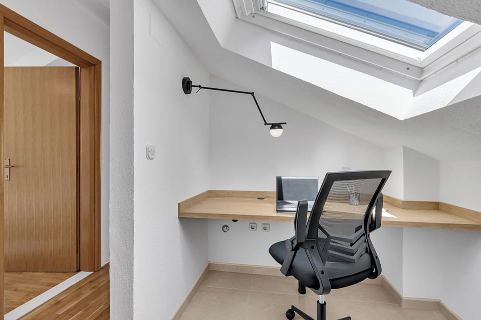Working space on the top floor