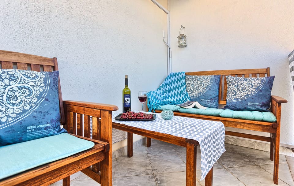 Large balcony of the apartment