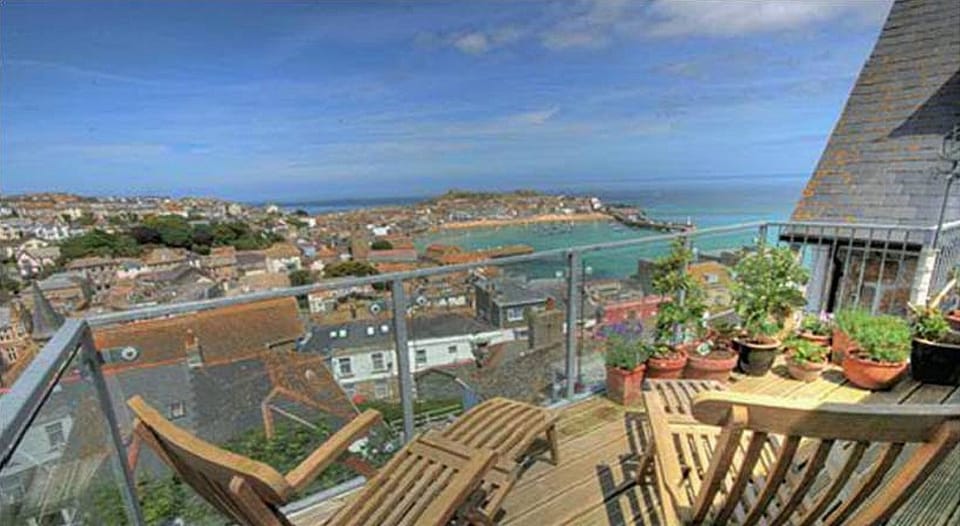 The view from the enormous private balcony