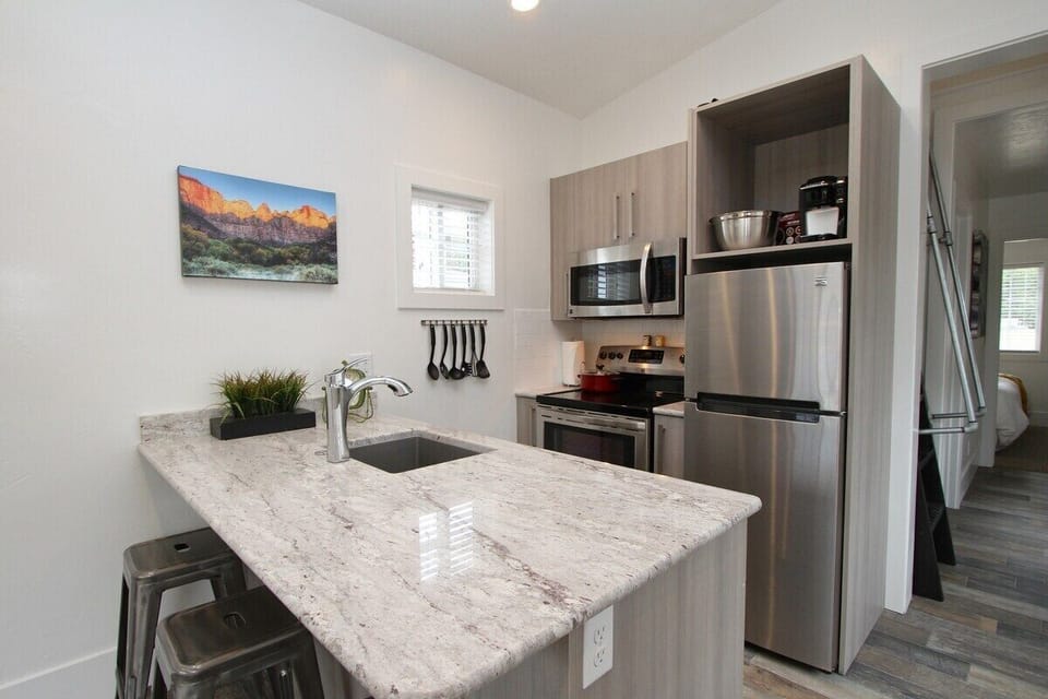 Kitchen area of Tiny House