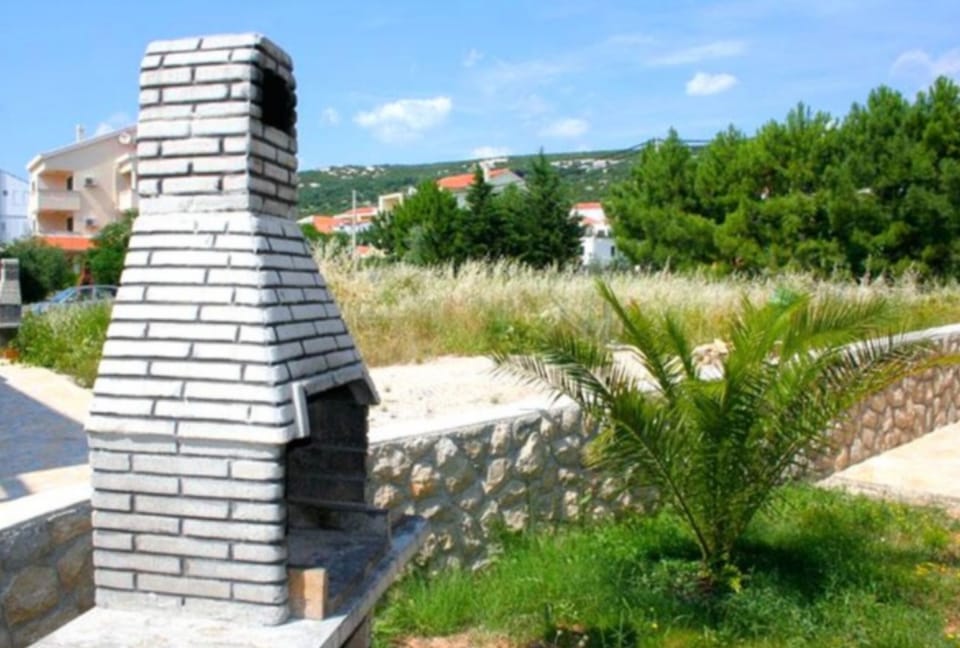 Fireplace in front of house free for house guests