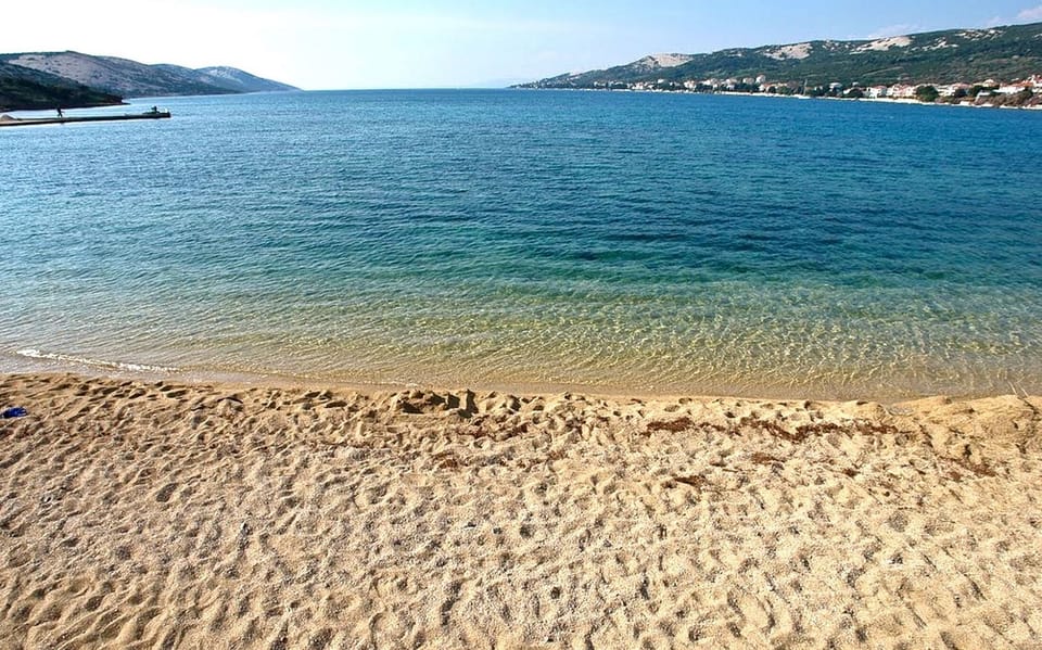 Main beach in Stara Novalja is 300 meters far from Apartments Vrtlici