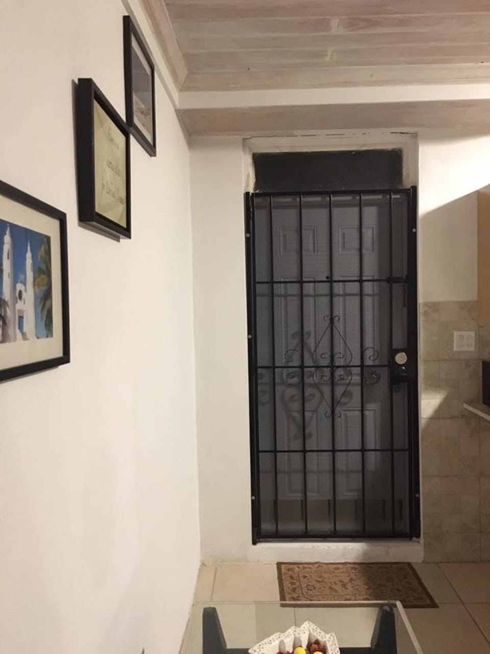Screen door for Breeze during the day.