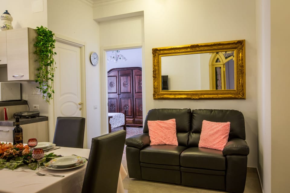 Living room with kitchen