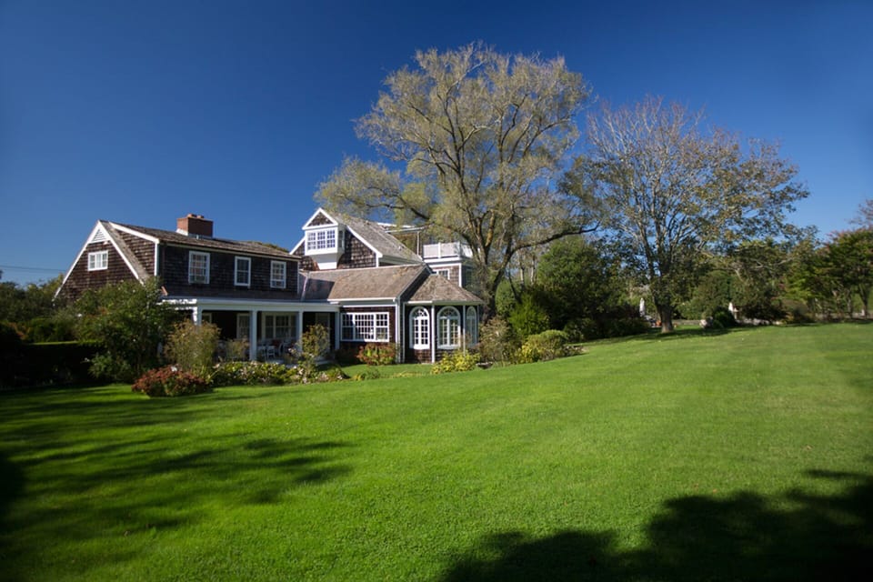 view of the main houses from the South East lawn. 