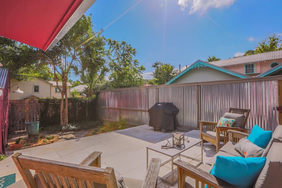 Amazing outdoor space with ample seating and new weber grill.