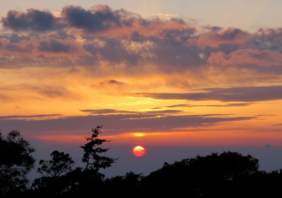 Sunset from the balcony.