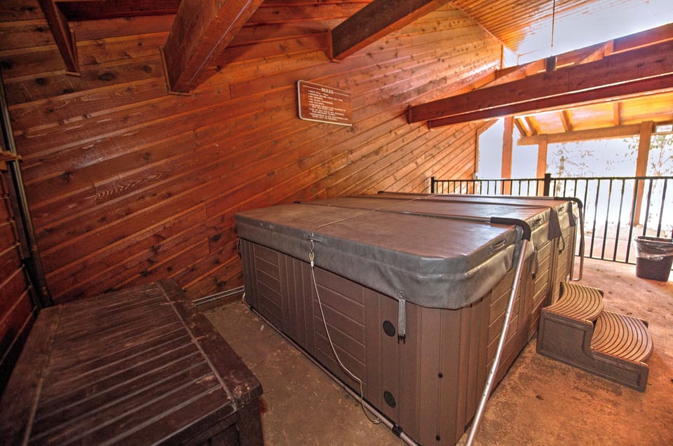 On-site indoor hot tub