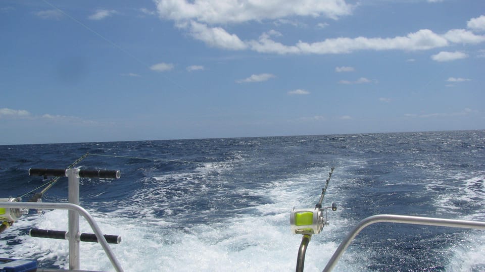 Deep Sea Fishing, boat pick up in backyard dock.