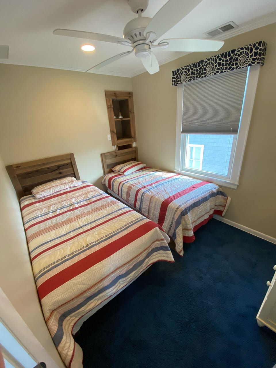 4th bedroom. This bedroom is upstairs across from master. It has its own bath. 