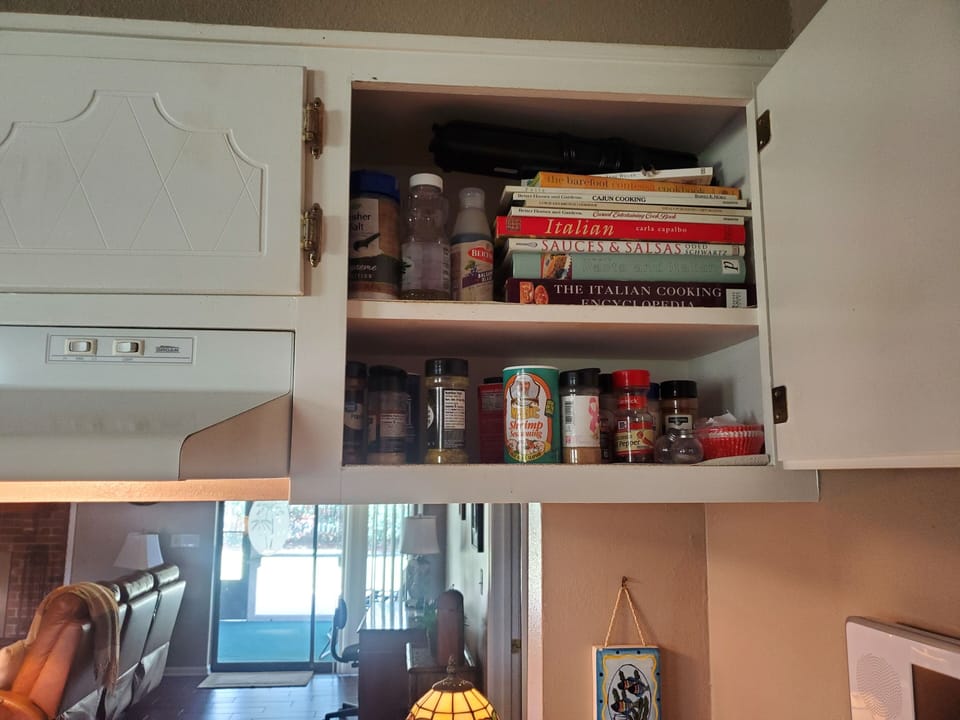 Spices and cookbooks for your use