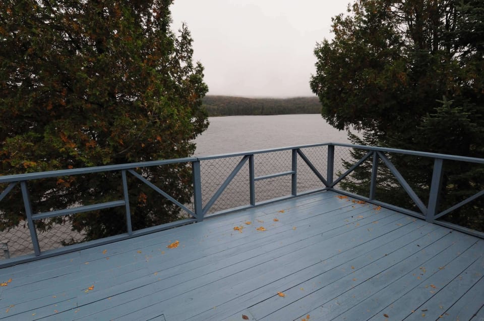 The deck...