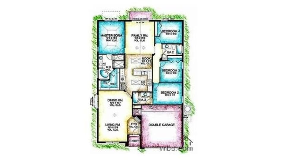 Home layout, great for two families.