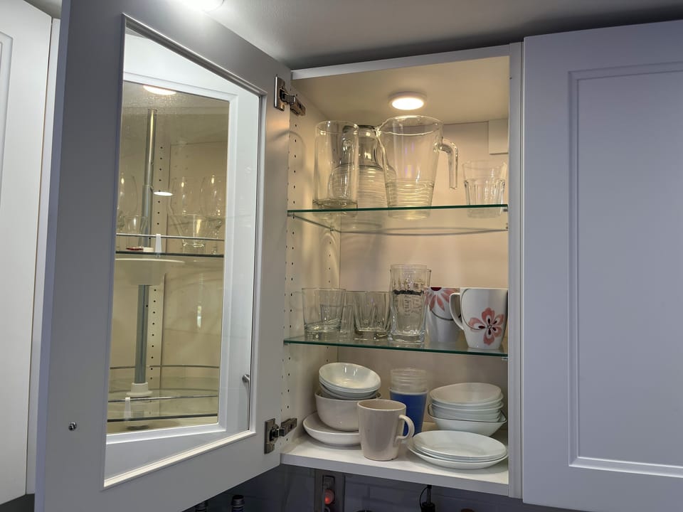 dishware in the kitchen