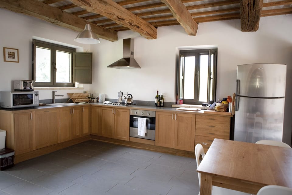 Large, modern, well equipped kitchen