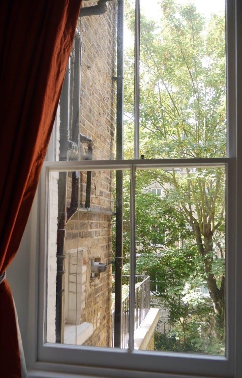 View from Master Bedroom over gardens 