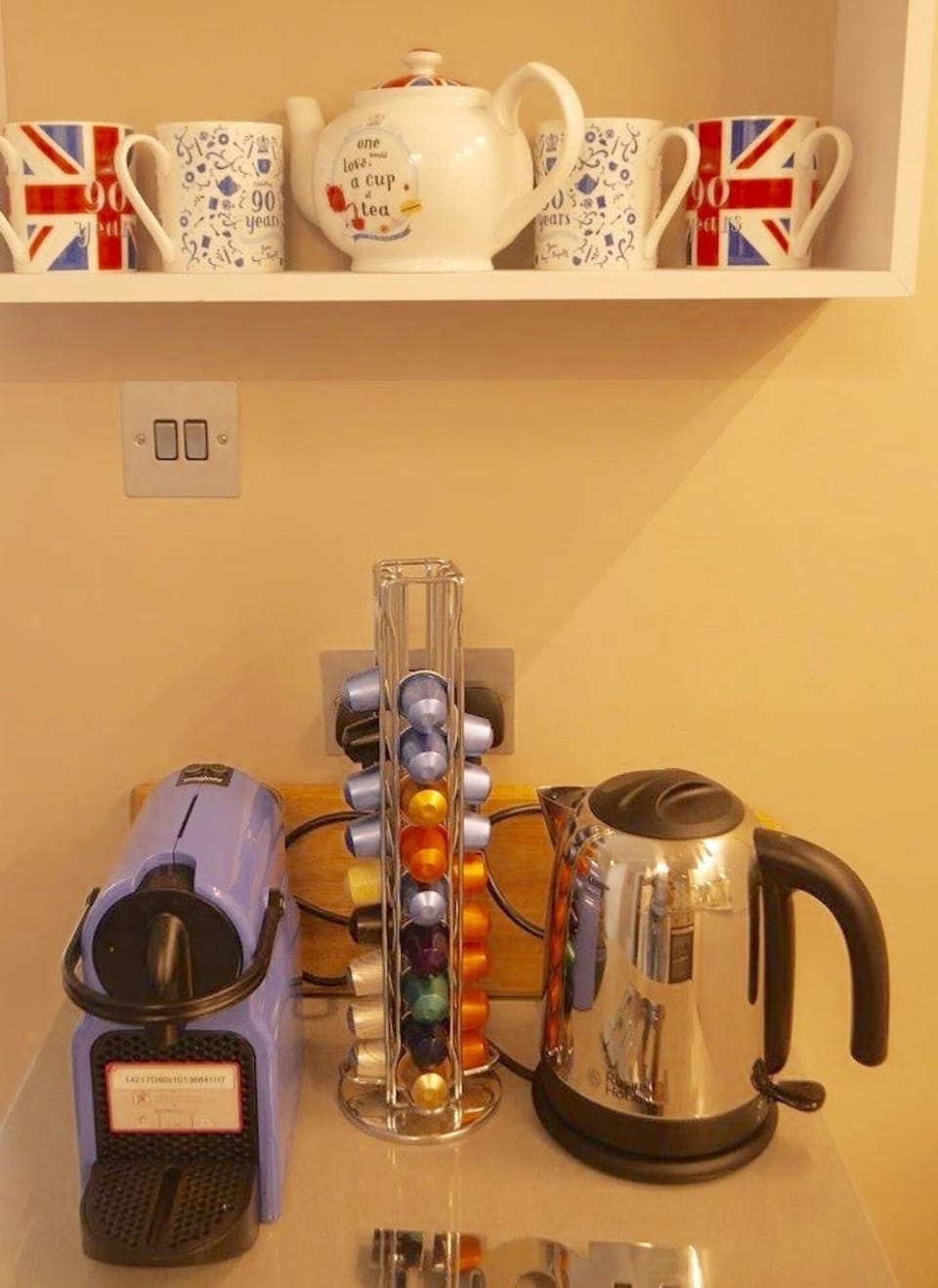 We always supply  essentials such as Nespresso capsules, Tea, Milk, Juice, etc.