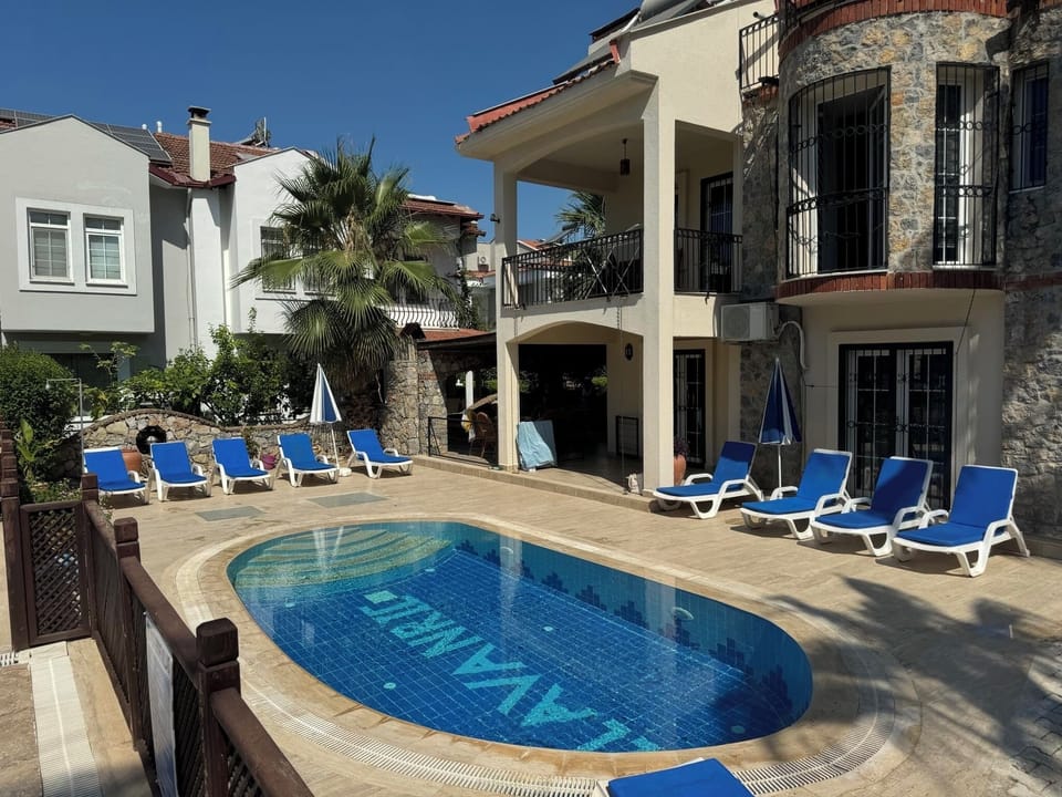 Pool and sun loungers