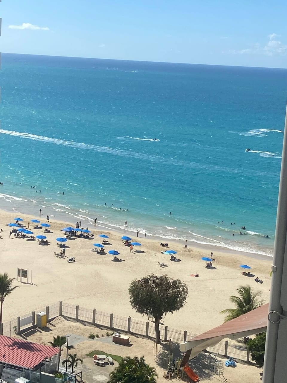 Balcony beach view