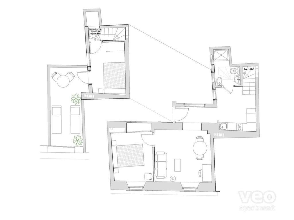 55sqm + terrace - veoapartment