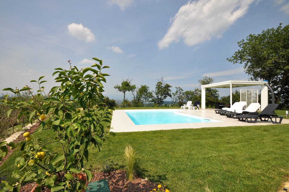 Garden and pool