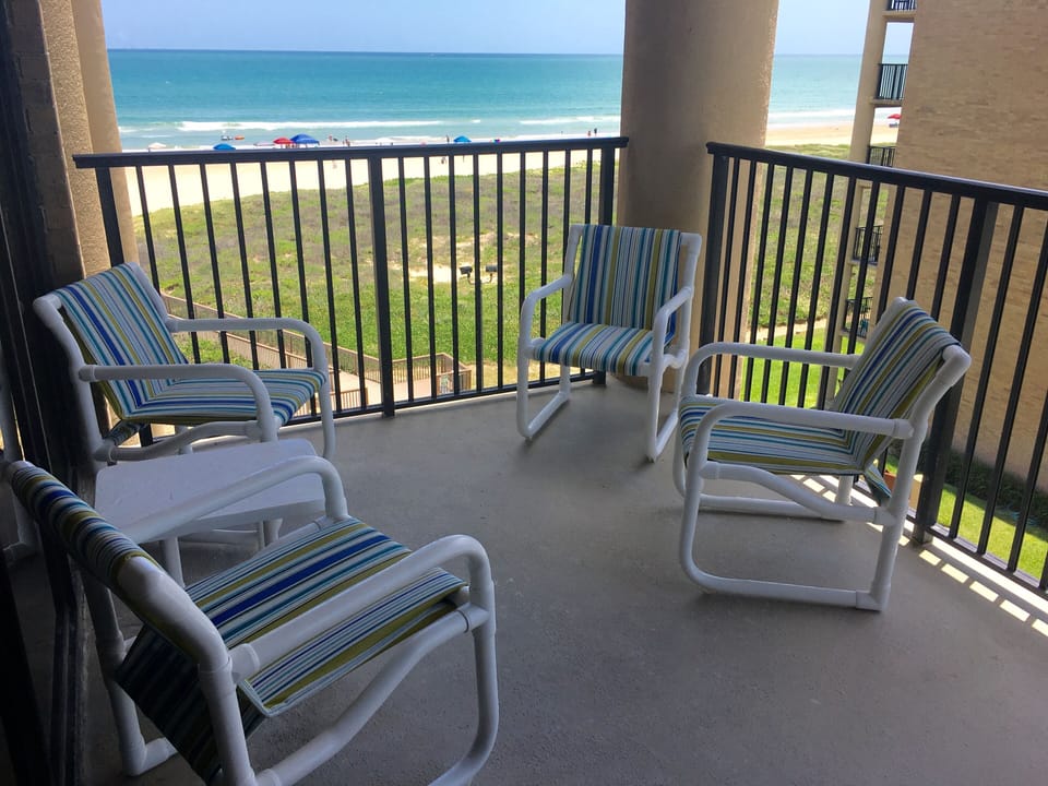 Spacious Main Balcony...the perfect place to enjoy your favorite beverage.