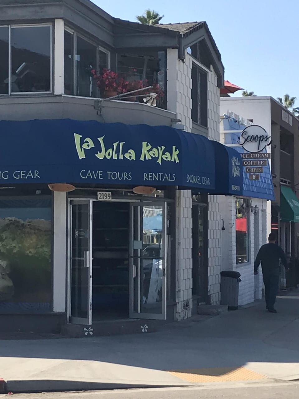 Great Kayaking adventure to see the caves and snorkel as well. Just at corner.