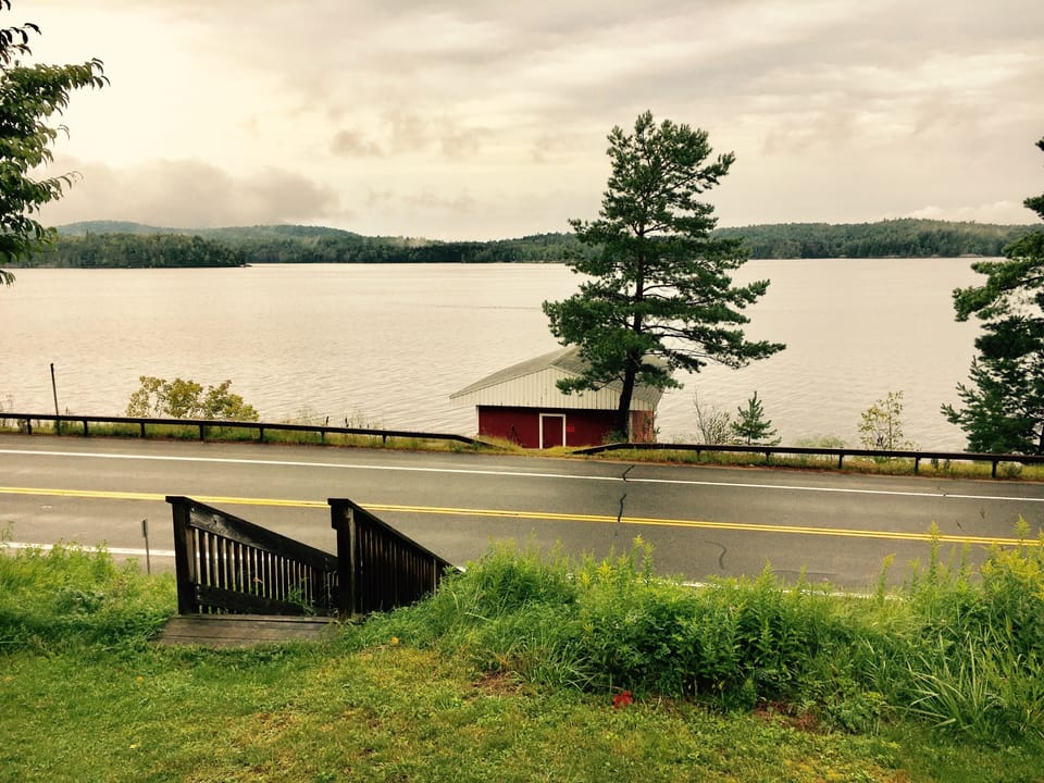 Boathouse across the street 