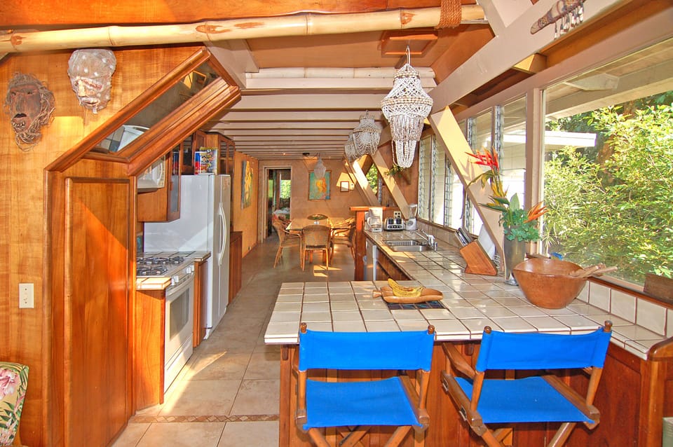 The Custom Designed Kitchen Looking Toward The Dining Room.
