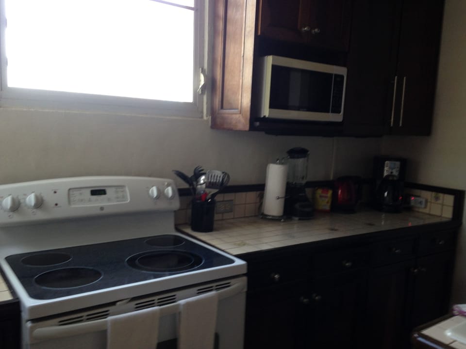 full size stove and oven.