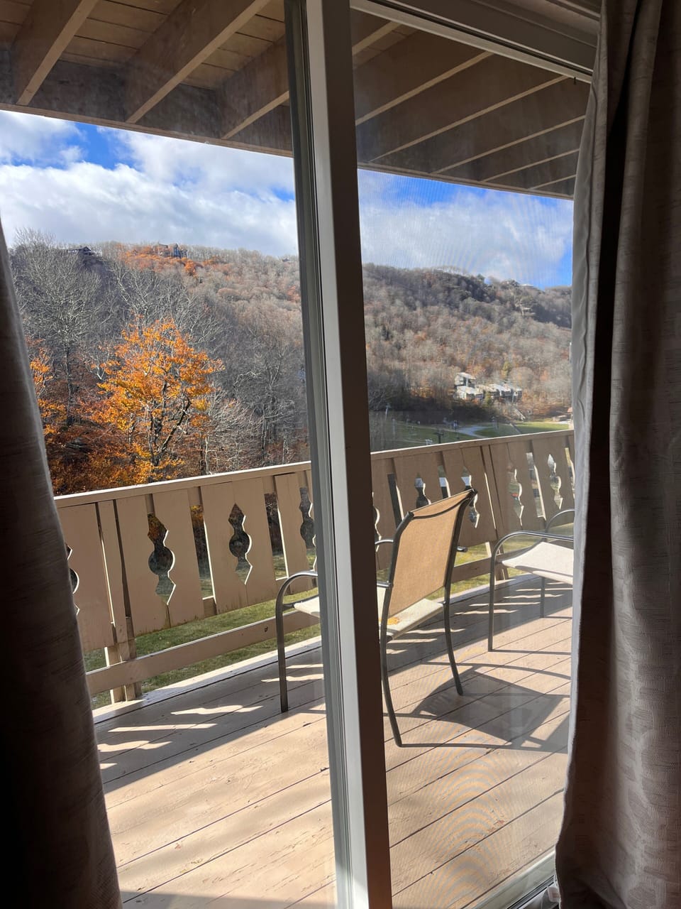 View from back left bedroom, late October.  