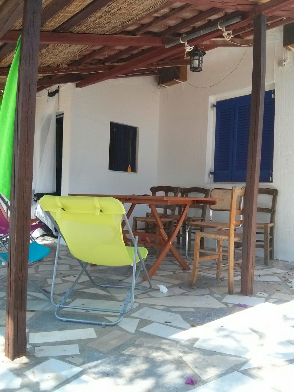 Outside veranda (ground floor)