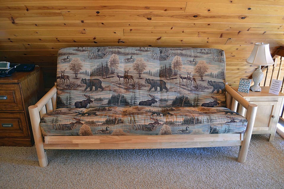 Double sized Futon in upstairs loft