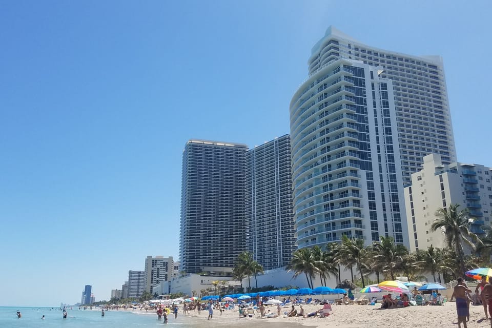 Our property is straight on the beach in he most amazing spot in Hollywood Beach