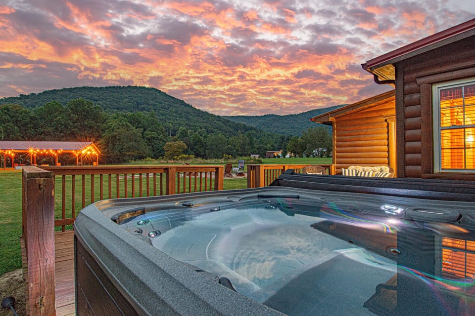 stunning views from the hot tub