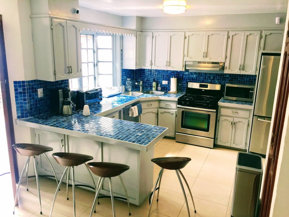 Fully stocked kitchen