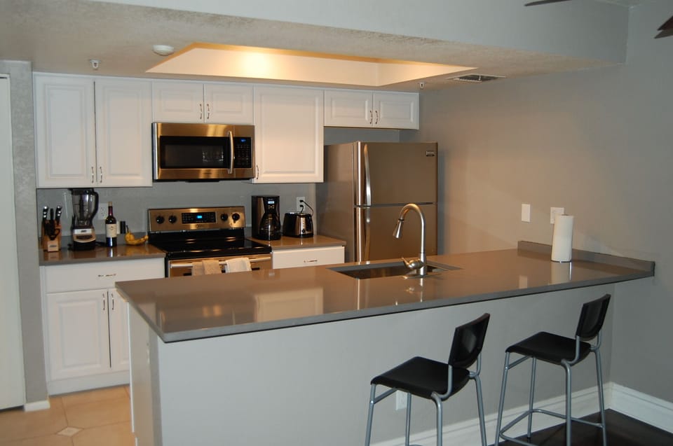Fully stocked kitchen