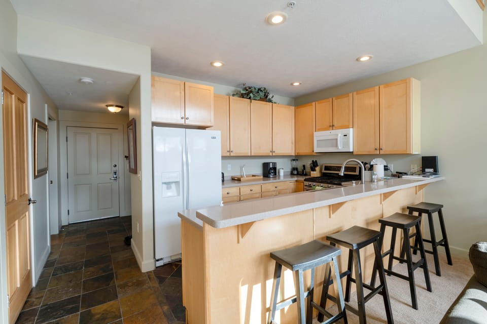 Spacious open kitchen and entertaining area