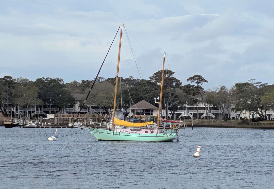 Boat Anchored in the Canal