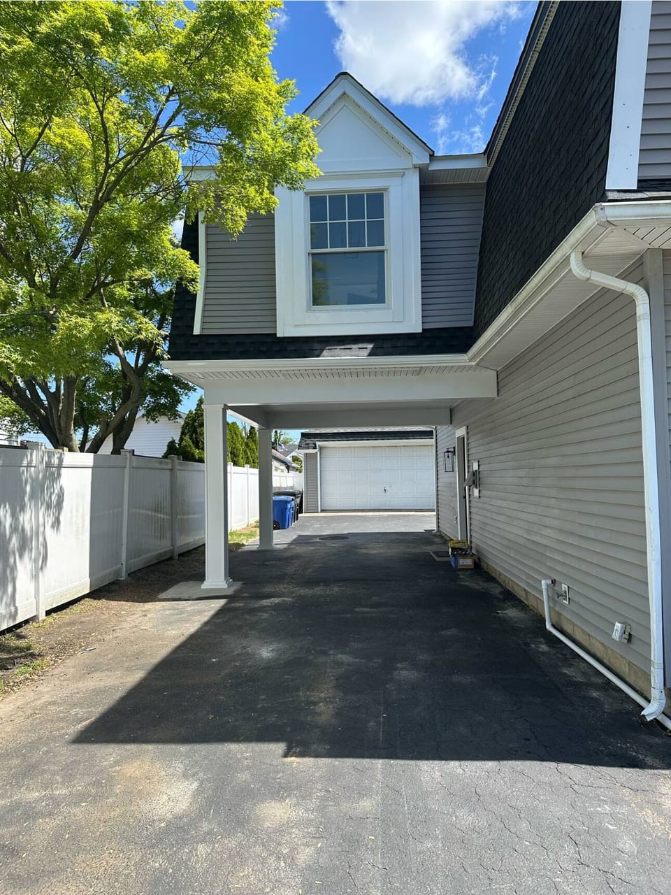 Large driveway