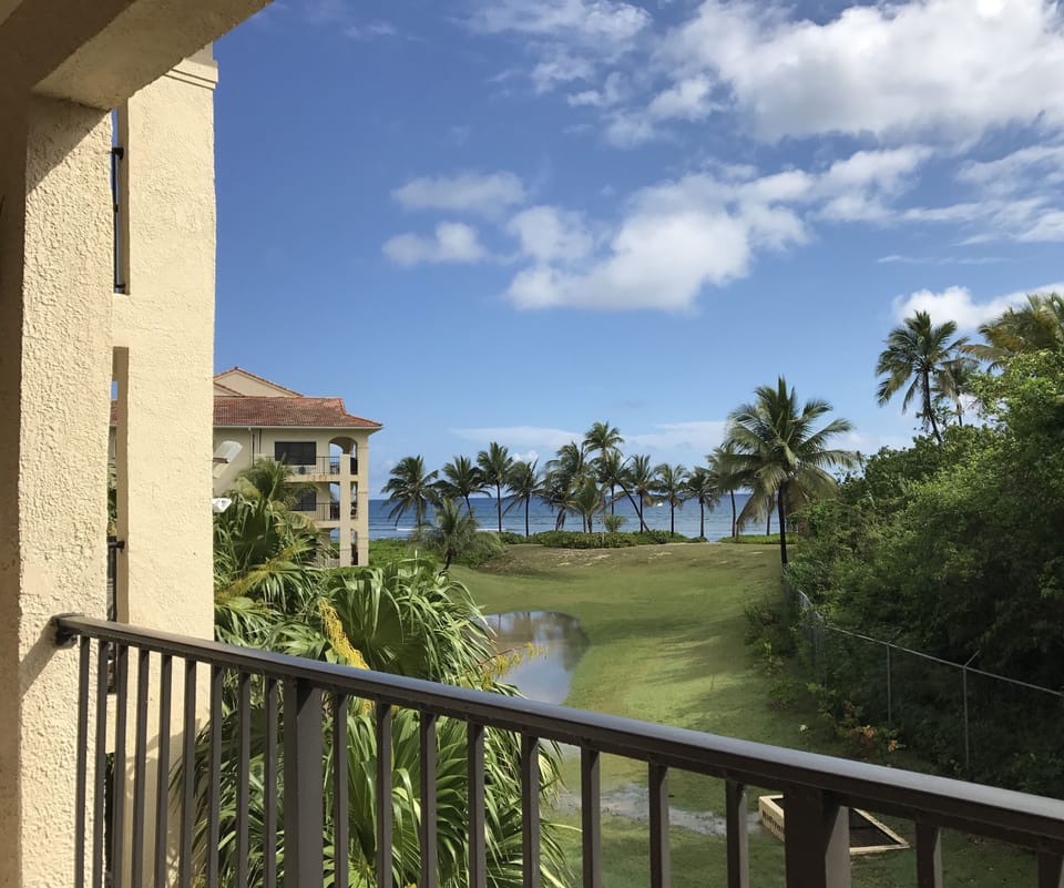 View of ocean from the balcony
