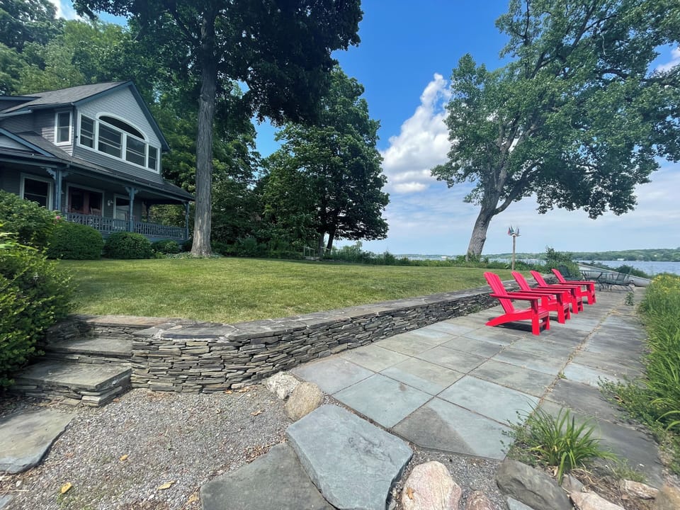 Great lawn and patio spaces for enjoying time outside