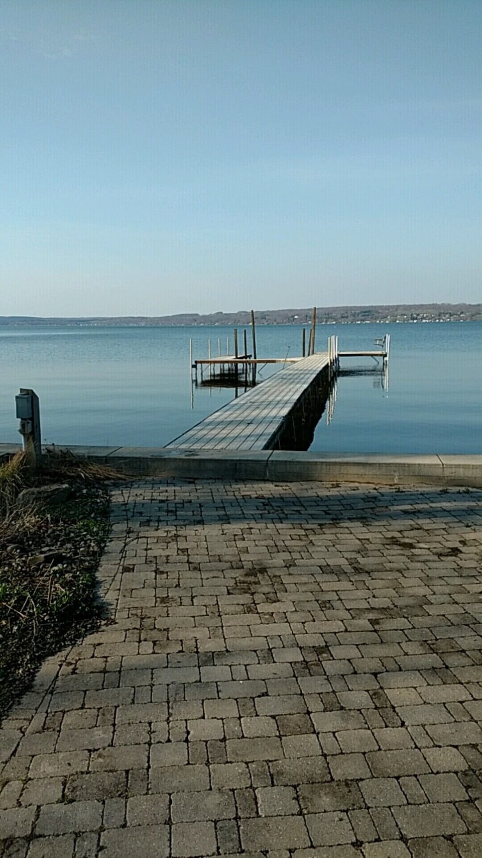 Looking out from the deck