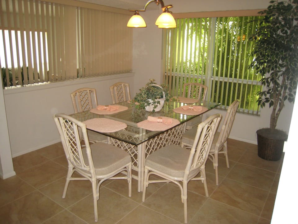 The dining room